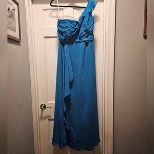 Turquoise, David's Bridal Bridesmaids dress, 22